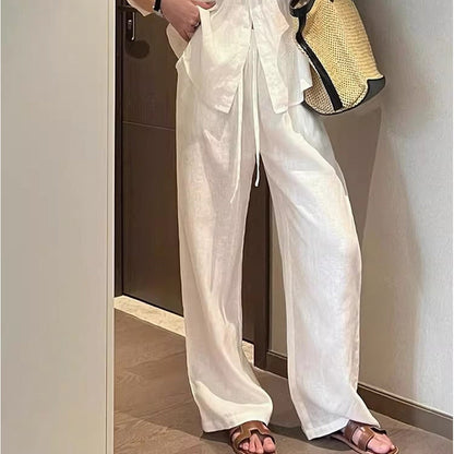 White Linen Old Money Style Shirt